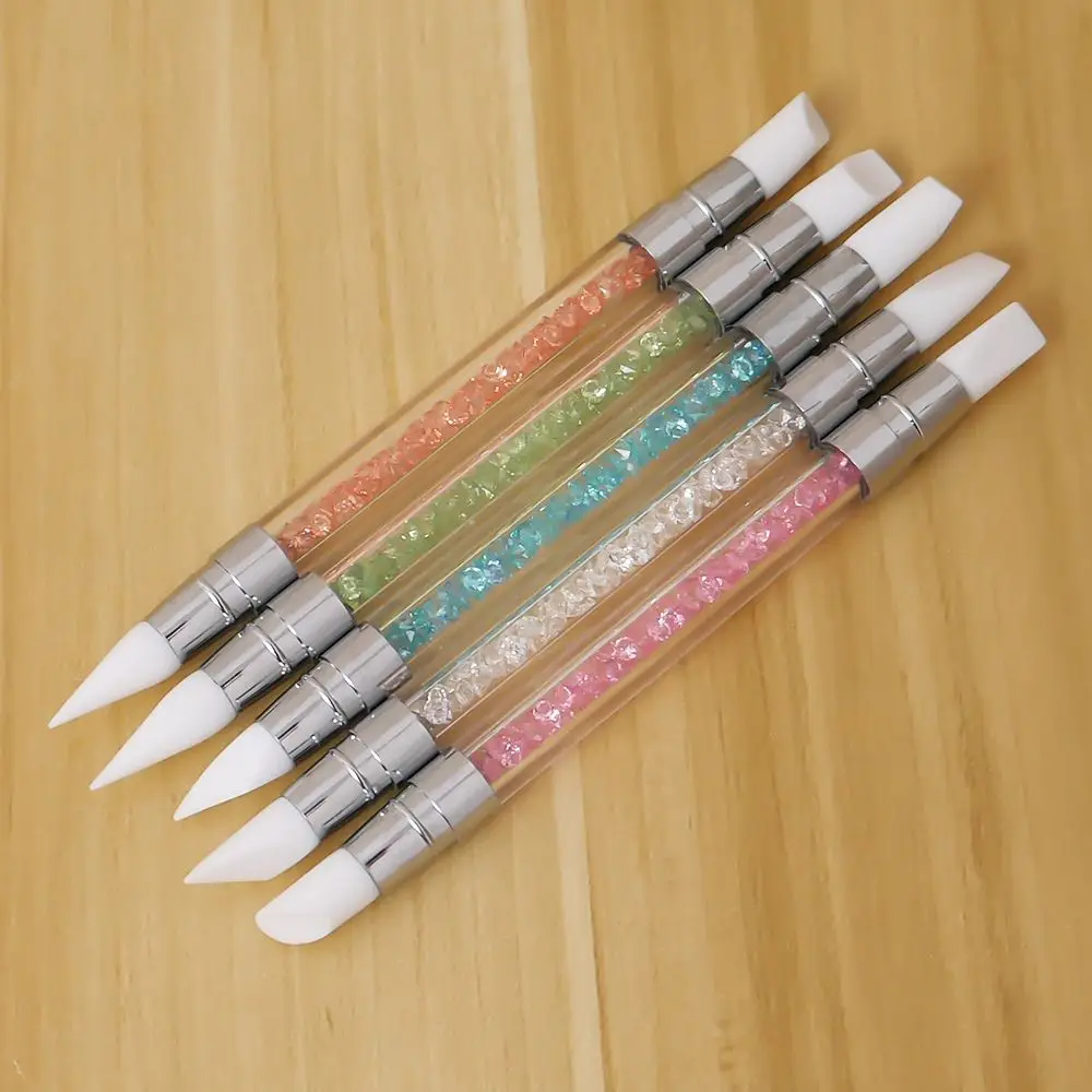 Professional 1 PC Dual Silicone Heads Nail Art Pen Rhinestone Acrylic Handle for Emboss Carving Craft Polish Manicure Tools
Professional 1 PC Dual Silicone Heads Nail Art Pen Rhinestone Acrylic Handle for Emboss Carving Craft Polish Manicure Tools