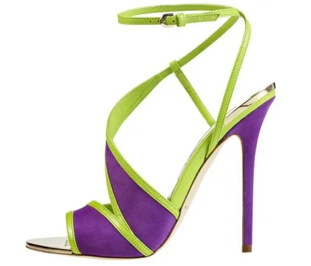 Carpaton Hot Selling High Heel Sandals for Woman Peep Toe Patchwork Suede Ankle Strap Shoes Runway Cutouts Dress Heels
Carpaton Hot Selling High Heel Sandals for Woman Peep Toe Patchwork Suede Ankle Strap Shoes Runway Cutouts Dress Heels
