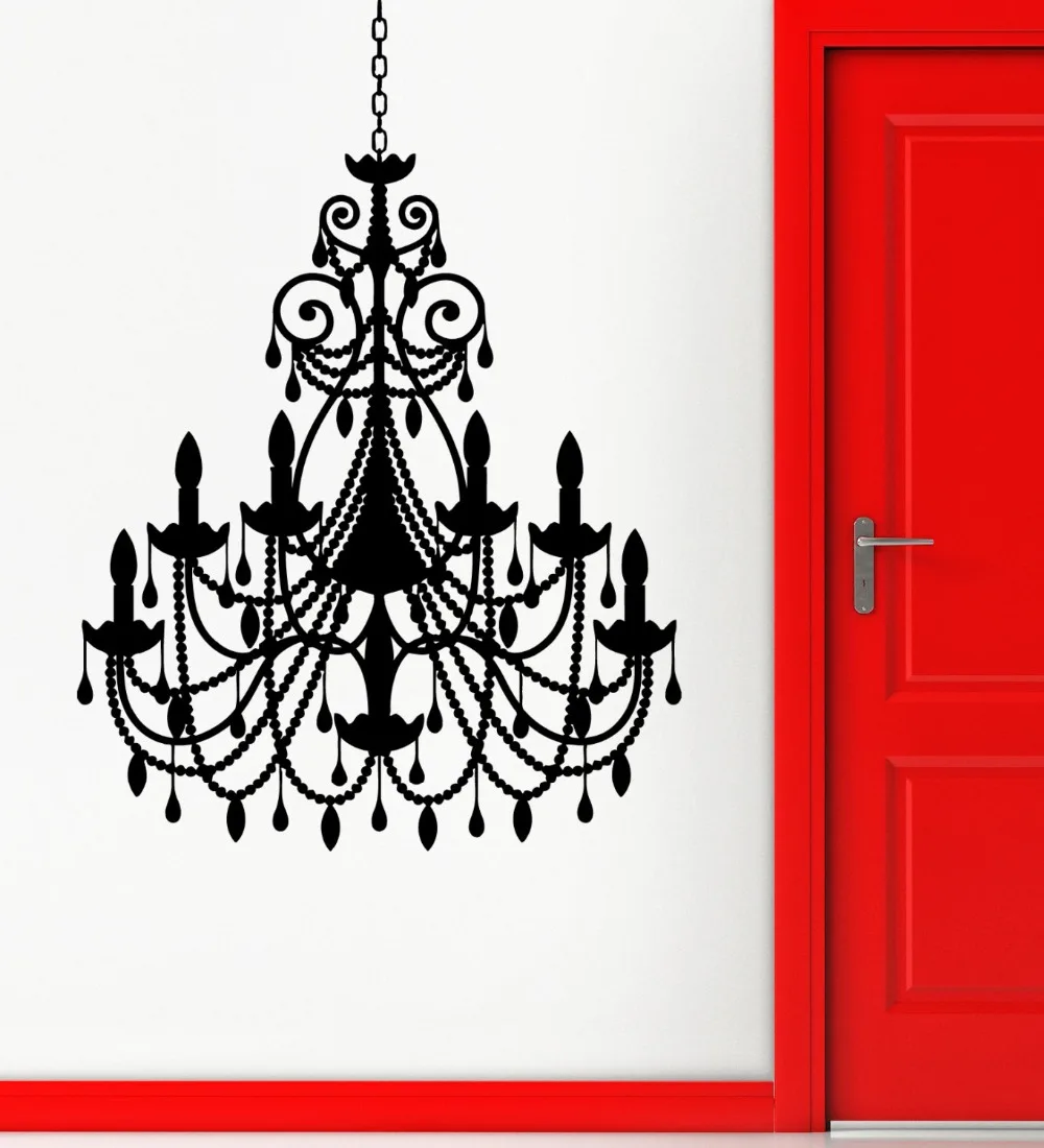 Decoration Home Vinyl Decal Chandelier Light Lighting Living Room Decor Vintage Wall Sticker Sweet Home House Decor NY-259
Decoration Home Vinyl Decal Chandelier Light Lighting Living Room Decor Vintage Wall Sticker Sweet Home House Decor NY-259