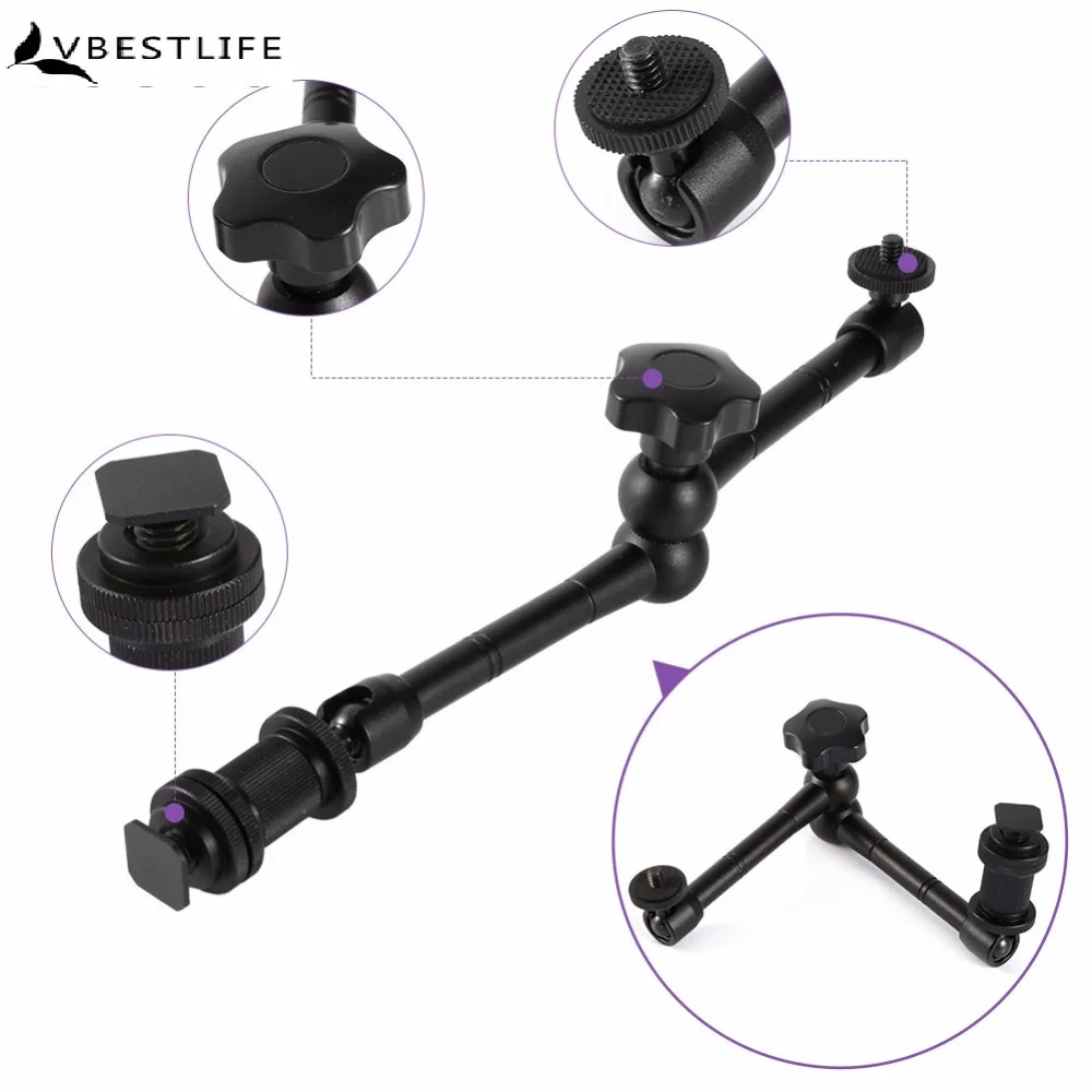 11 Inch Adjustable Friction Articulating Magic Arm For DSLR Camera Accessories Free Shipping
11 Inch Adjustable Friction Articulating Magic Arm For DSLR Camera Accessories Free Shipping