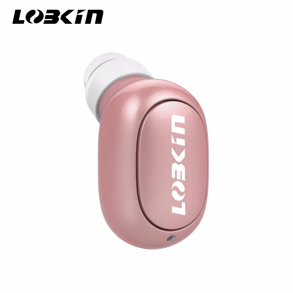 

Lobkin Bluetooth V4.1 Headsets,In-ear Mini Earbuds Smallest Wireless Headphones with Mic,In-Ear Earphones for Running-Rose Gold