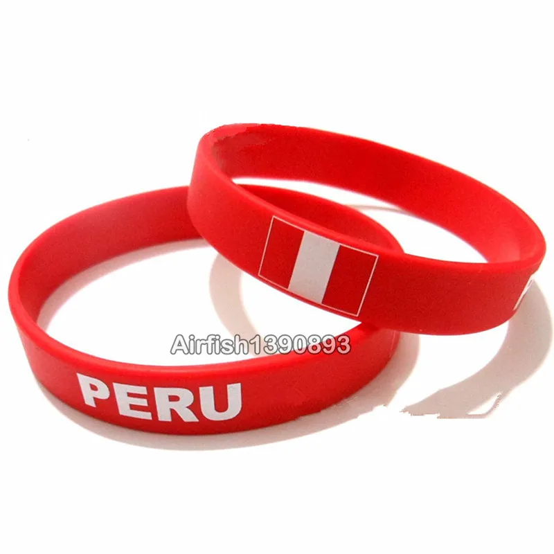 2pcs Peru Flag Bracelet Sport ID Silicone Wristband Men Wrist Band Bangle Gift Souvenir Accessories Outdoor Bandera Pulsera
2pcs Peru Flag Bracelet Sport ID Silicone Wristband Men Wrist Band Bangle Gift Souvenir Accessories Outdoor Bandera Pulsera