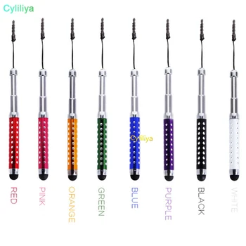 200pcs/lot Wholesale - Diamond Crystal Design Capacitive Stylus Retractable touch pen for Mobile phone with dust plug
200pcs/lot Wholesale - Diamond Crystal Design Capacitive Stylus Retractable touch pen for Mobile phone with dust plug
