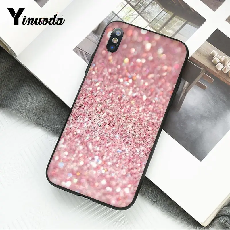 Gold Pink Glitter Marble
