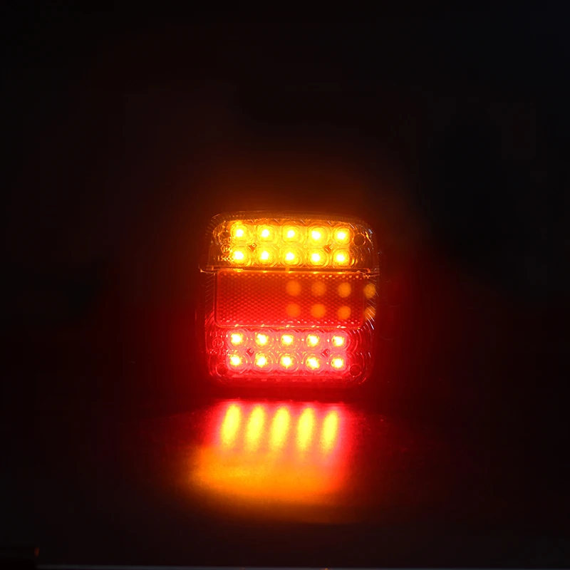 12V 26 LED Car Truck Tail Light Warning Lights Rear Lamps Waterproof Tailights Rear Stop Tail Indicator Lights for Trailer Truck (1)