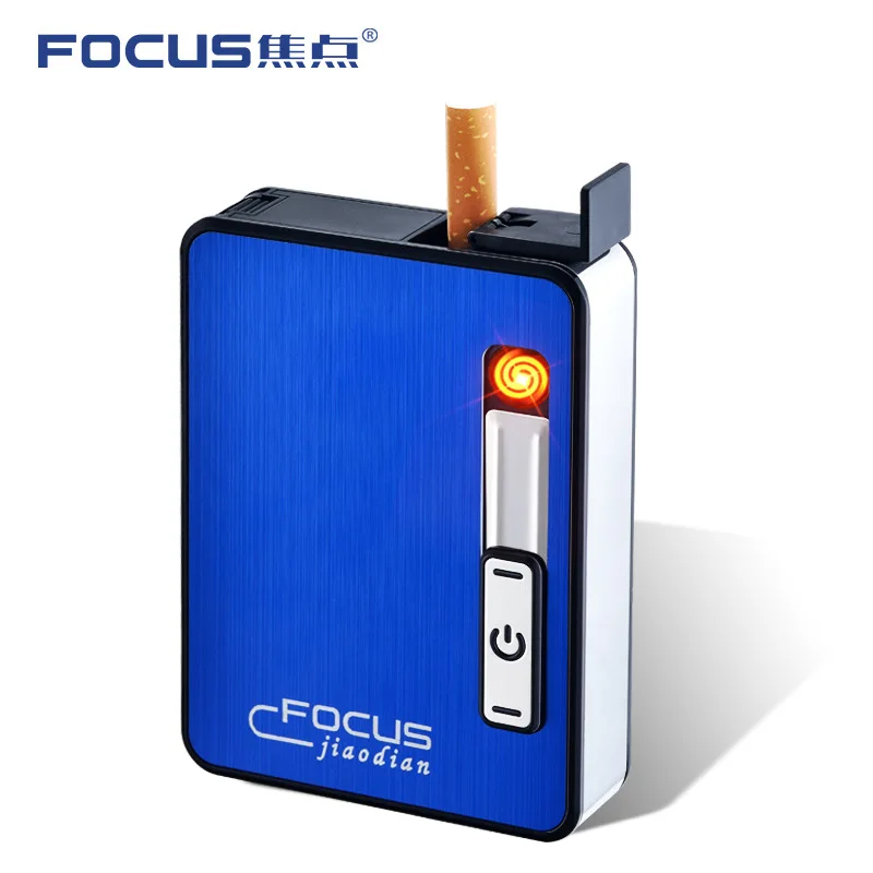 FOCUS New Moistureproof Cigarette Case Box With Lighter Crush Resistance USB Electronic Lighter Hold 10pcs Cigarette Box For Men
FOCUS New Moistureproof Cigarette Case Box With Lighter Crush Resistance USB Electronic Lighter Hold 10pcs Cigarette Box For Men