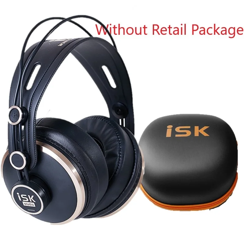 

Original ISK HD9999 Pro HD Monitor Headphones Fully enclosed Monitoring Earphone DJ/Audio/Mixing/Recording Studio Headset