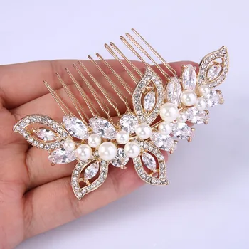 Tuliper Hair Pin Leaf Bridal Hair Comb Headpiece Pearl Wedding Hair Jewelry Accessory Hair Tiara Hair Ornament 
Tuliper Hair Pin Leaf Bridal Hair Comb Headpiece Pearl Wedding Hair Jewelry Accessory Hair Tiara Hair Ornament