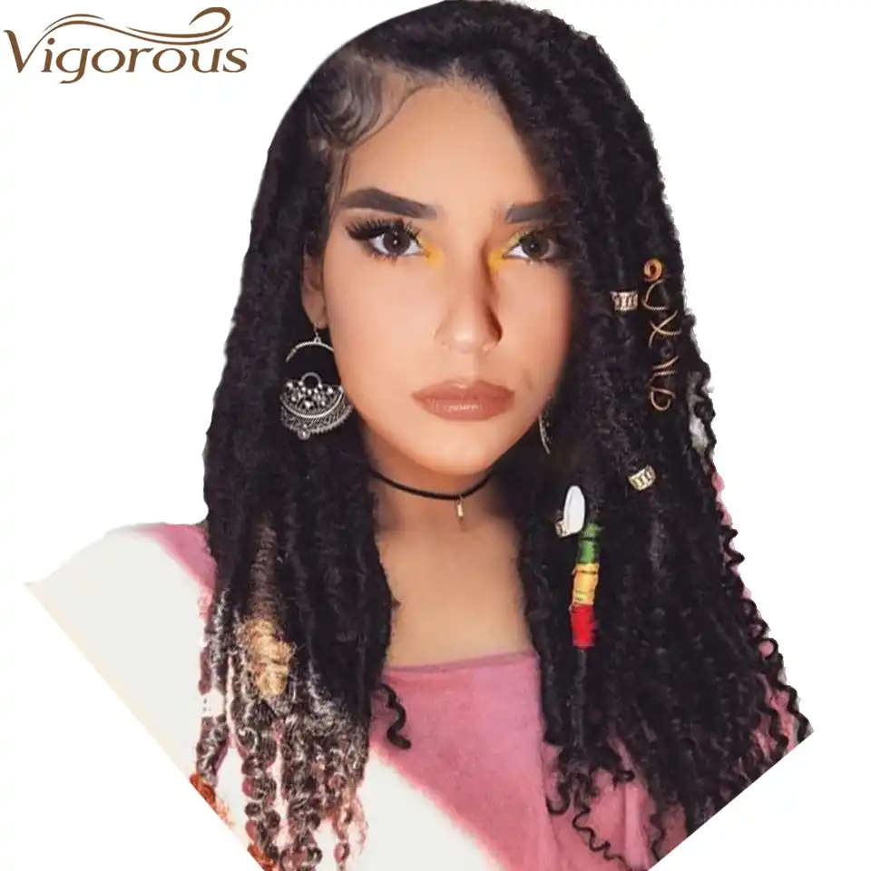 Vigorous Goddess Faux Dreads Locs Crochet Braids Soft Natural