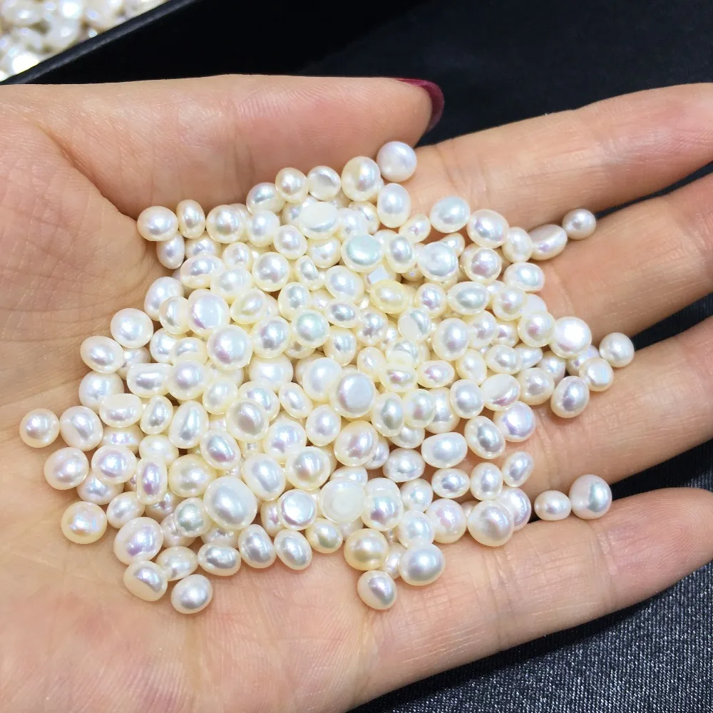 10pcs Button Natural freshwater Pearl beads High Quality no hole made for DIY women's necklace Earing jewelry 5MM 6MM
10pcs Button Natural freshwater Pearl beads High Quality no hole made for DIY women's necklace Earing jewelry 5MM 6MM