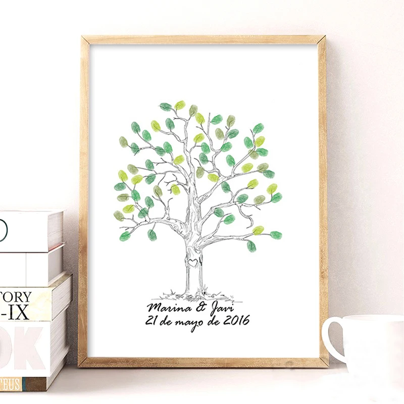 Romantic tree Free Personalized Custom name date Fingerprint Signature DIY Guest Book For Wedding engagement Party Decoration
Romantic tree Free Personalized Custom name date Fingerprint Signature DIY Guest Book For Wedding engagement Party Decoration