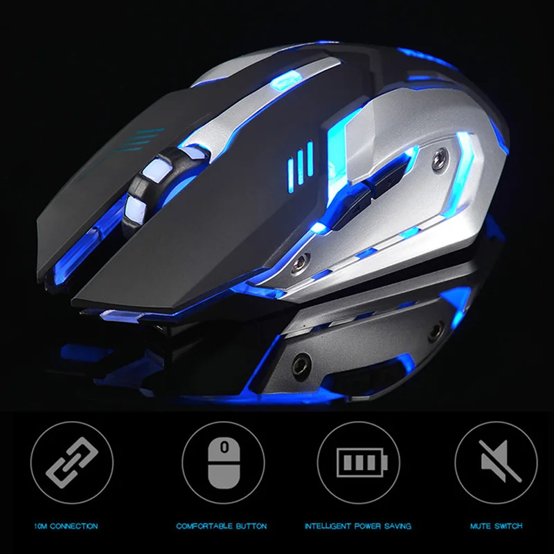Rechargeable Wireless LED Backlight USB Optical Gaming Mouse Computer Games Mice for Pro Gamer ND998
Rechargeable Wireless LED Backlight USB Optical Gaming Mouse Computer Games Mice for Pro Gamer ND998