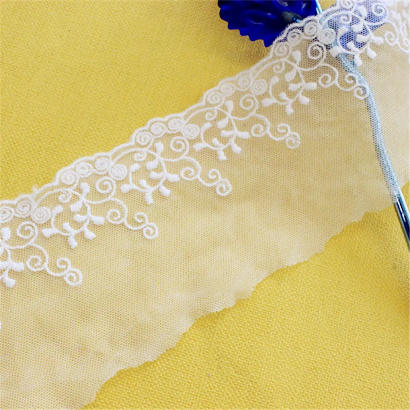 20 yard 8cm 3.14" wide ivory gauze mesh tulle cotton embroidered tapes lace trim ribbon fabric 1044522QL4K44
20 yard 8cm 3.14" wide ivory gauze mesh tulle cotton embroidered tapes lace trim ribbon fabric 1044522QL4K44