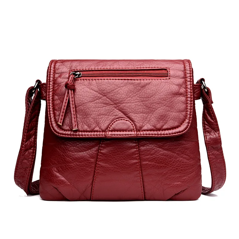 Black Small Women Messenger Bag Soft Washed PU Leather Crossbody Bag Female Handbag Purses
Black Small Women Messenger Bag Soft Washed PU Leather Crossbody Bag Female Handbag Purses