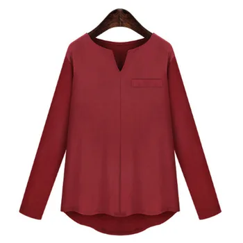 2019 Summer European Style Women Tops New V-Neck Pockets Ladies T-Shirts Long Sleeve Solid Color Street Tees Brand Clothes
2019 Summer European Style Women Tops New V-Neck Pockets Ladies T-Shirts Long Sleeve Solid Color Street Tees Brand Clothes