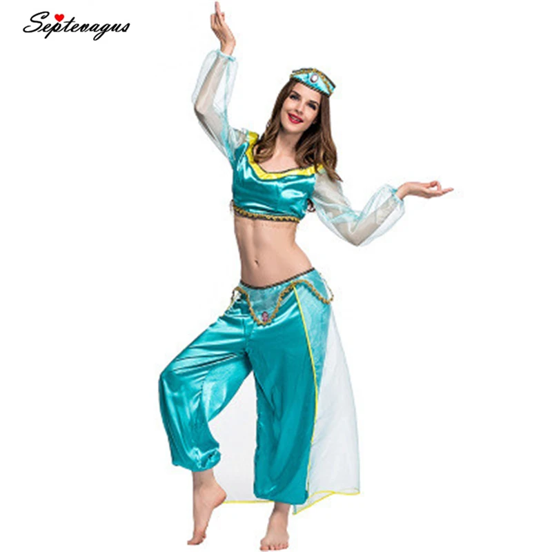 Halloween Carnival Costume Women Child Dress Aladdin's Lamp Cosplay Costume Jasmine Princess Girl Party Belly Dance Dress Role
Halloween Carnival Costume Women Child Dress Aladdin's Lamp Cosplay Costume Jasmine Princess Girl Party Belly Dance Dress Role