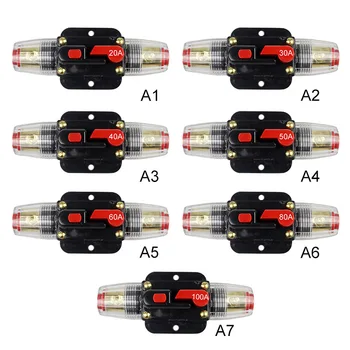 12V Car Truck Audio Resettable Fuse Circuit Breaker Audio Amplifier Overload Protection Fuse Holder DC 20A-100A
12V Car Truck Audio Resettable Fuse Circuit Breaker Audio Amplifier Overload Protection Fuse Holder DC 20A-100A