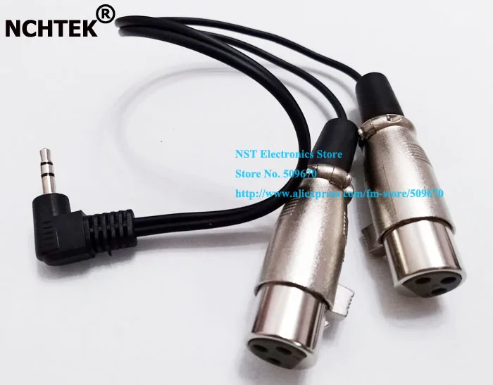 NCHTEK Right Angled 3.5MM Stereo Male to Dual XLR 3Pin Female Microphone TRS Splitter Cable About 30CM/Free Shiping/1PCS
NCHTEK Right Angled 3.5MM Stereo Male to Dual XLR 3Pin Female Microphone TRS Splitter Cable About 30CM/Free Shiping/1PCS