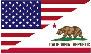 90 x 150cm half California half America Flag with 2grommet custom gift banner flag
90 x 150cm half California half America Flag with 2grommet custom gift banner flag