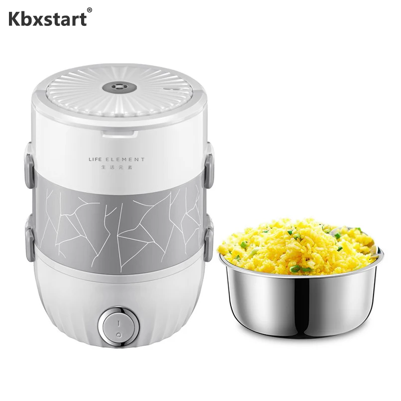 Kbxstart Double Layers Multi-function Vacuum Lunch Box Stainless Steel Liner Portable Mini Electric Cooking Rice Box 220V
Kbxstart Double Layers Multi-function Vacuum Lunch Box Stainless Steel Liner Portable Mini Electric Cooking Rice Box 220V