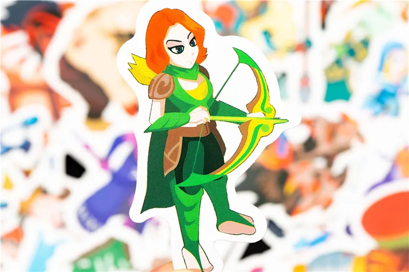 50pcsLot Funny Anime Cartoon Dota Graffiti Stickers For Moto & Suitcase Cool Laptop Stickers Skateboard Kids Stickers (11)