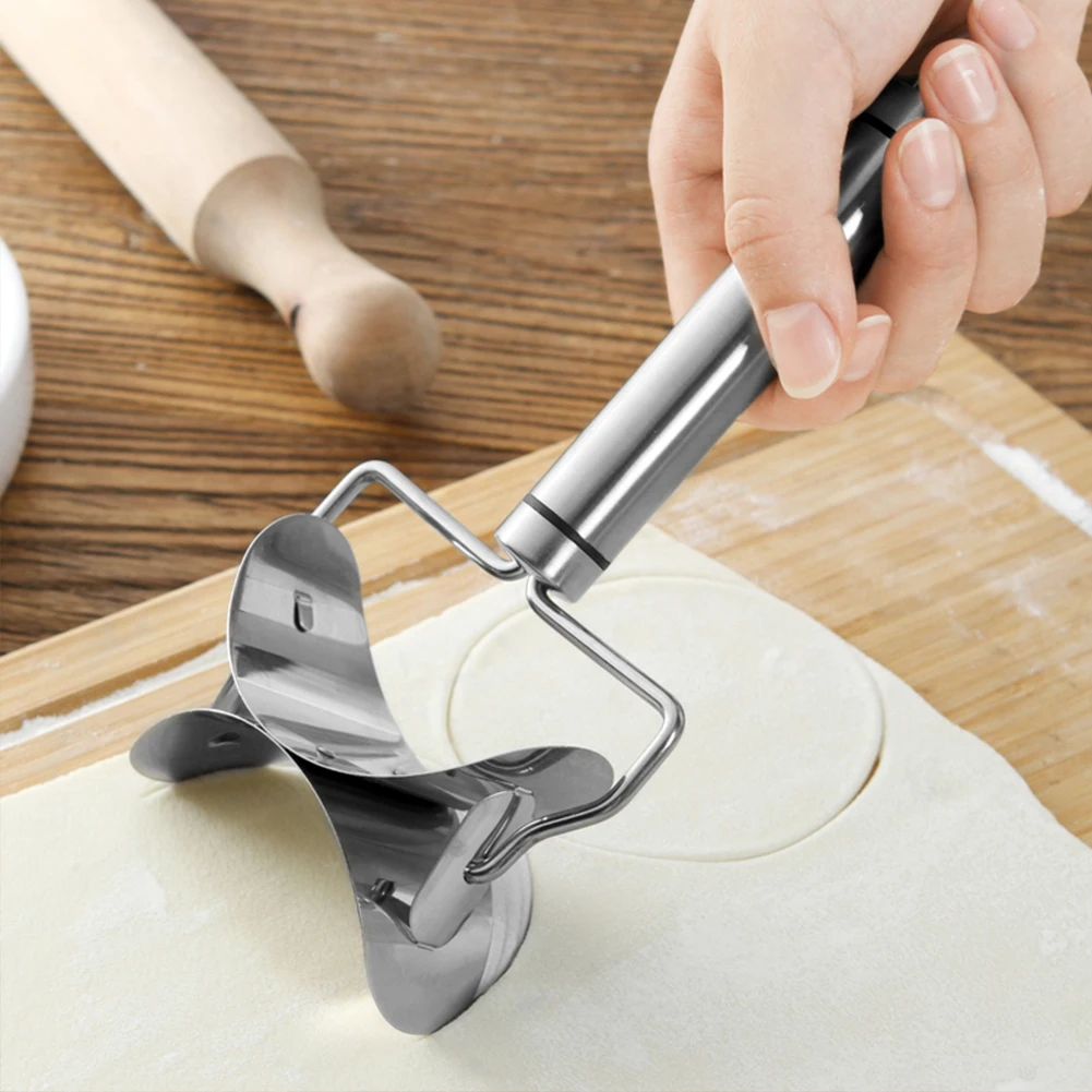 Dough Presser Stainless Steel Dumpling Mold Tool Roller Pasta Spaghetti Circle Skin Wrappers Eco-friendly Home Maker Cutter
Dough Presser Stainless Steel Dumpling Mold Tool Roller Pasta Spaghetti Circle Skin Wrappers Eco-friendly Home Maker Cutter