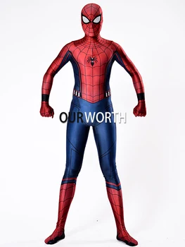 Civil War Concept spiderman Costume 3D Print shade Male Superhero Spider-man Costume red Blue Tight zentai Costume 
Civil War Concept spiderman Costume 3D Print shade Male Superhero Spider-man Costume red Blue Tight zentai Costume