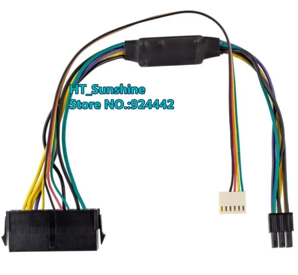 Высококачественный 30 см ATX основной 24-контактный к 6-контактному PCI-E PSU адаптер