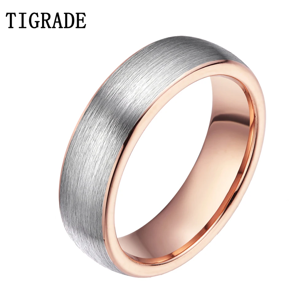 Tigrade Fashion Rose Gold Tungsten Ring Women Ring 6mm Romantic Female Wedding Band Ring For Men and Women Jewelry Opal Anel
Tigrade Fashion Rose Gold Tungsten Ring Women Ring 6mm Romantic Female Wedding Band Ring For Men and Women Jewelry Opal Anel
