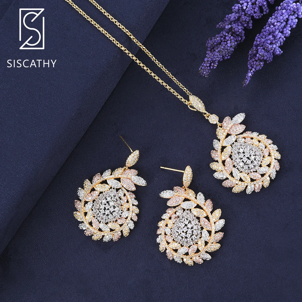 29*44 mm Luxury Leaves Branch Pendant chain necklace Drop Dangle Earrings fashion jewelry set Wedding Earrings For Women
29*44 mm Luxury Leaves Branch Pendant chain necklace Drop Dangle Earrings fashion jewelry set Wedding Earrings For Women