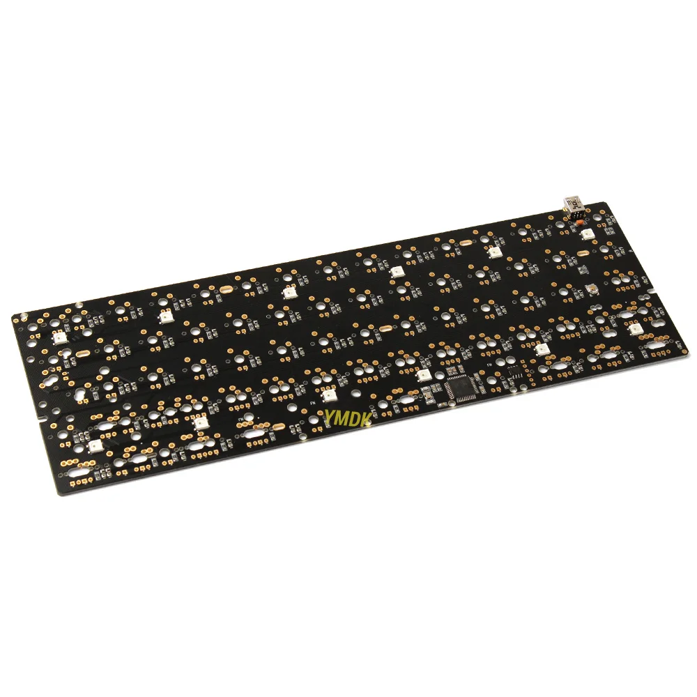 YMDK 60% YD60MQ QMK Programmable Underglow RGB Led PCB Plate Stabilizers For DIY Mechanical Keyboard Interchange GH60 64
YMDK 60% YD60MQ QMK Programmable Underglow RGB Led PCB Plate Stabilizers For DIY Mechanical Keyboard Interchange GH60 64