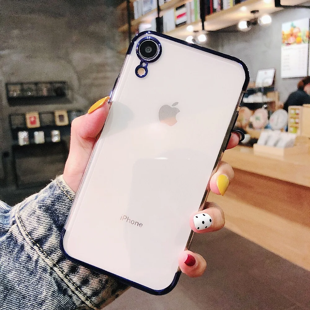 Luxury Plating phone Case on for iphone XS XR XS Max Fashion Silicone Clear TPU Cover for iphone X 5 5S SE 6 6s 7 8 Plus Case
Luxury Plating phone Case on for iphone XS XR XS Max Fashion Silicone Clear TPU Cover for iphone X 5 5S SE 6 6s 7 8 Plus Case