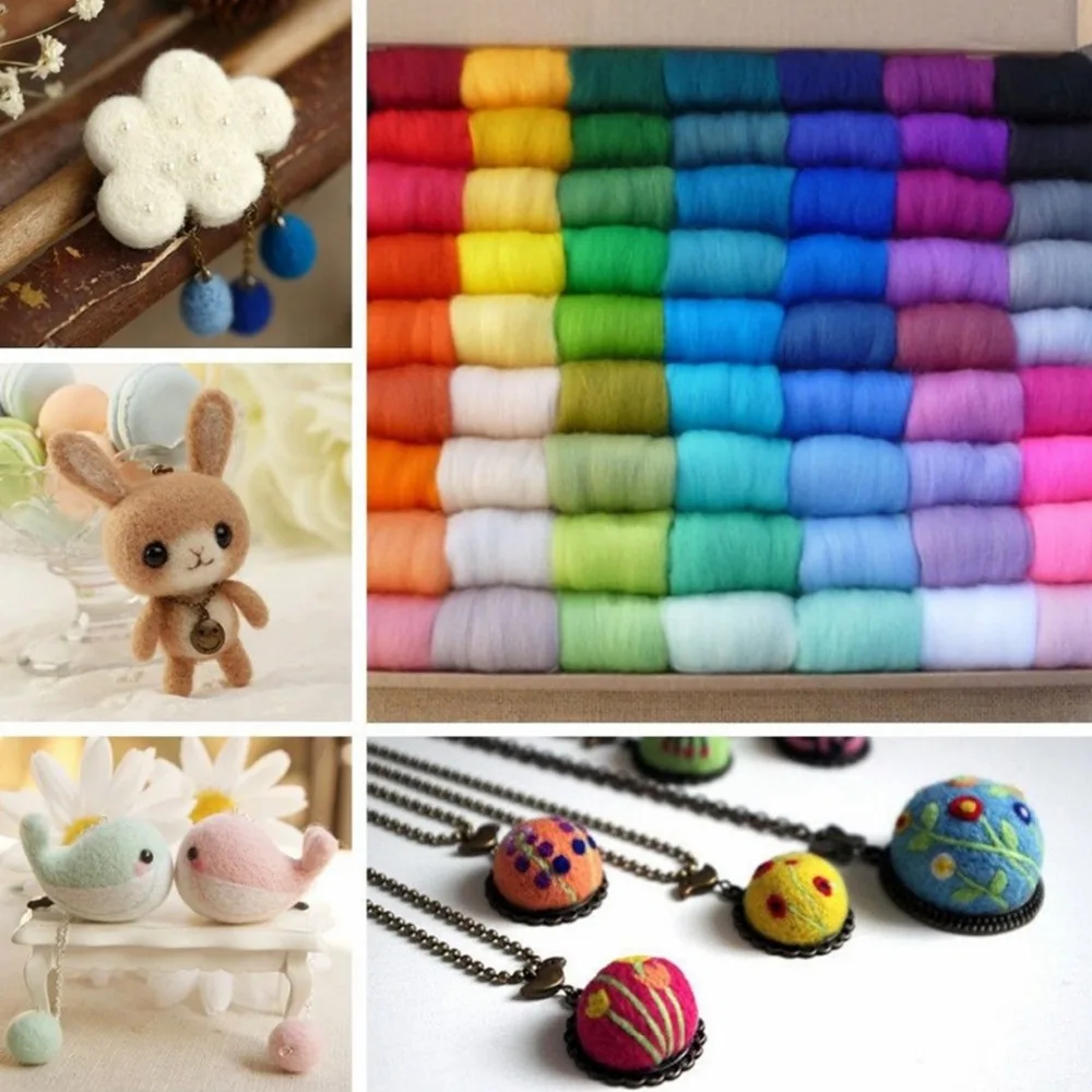 30Colors Wool Fibre Roving For DIY Needle Felting Hand Spinning Doll Needlework Landscapes Fibre Arts Mayitr,Tool reporting
30Colors Wool Fibre Roving For DIY Needle Felting Hand Spinning Doll Needlework Landscapes Fibre Arts Mayitr,Tool reporting