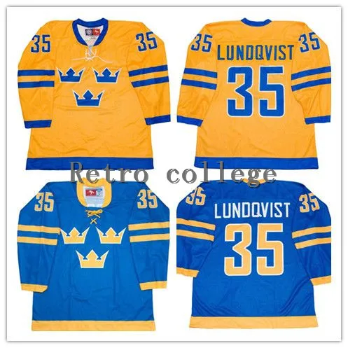 35 HENRIK LUNDQVIST TEAM Sweden WORLD throwback MEN'S Hockey Jersey Embroidery Stitched Customize any number and name
35 HENRIK LUNDQVIST TEAM Sweden WORLD throwback MEN'S Hockey Jersey Embroidery Stitched Customize any number and name