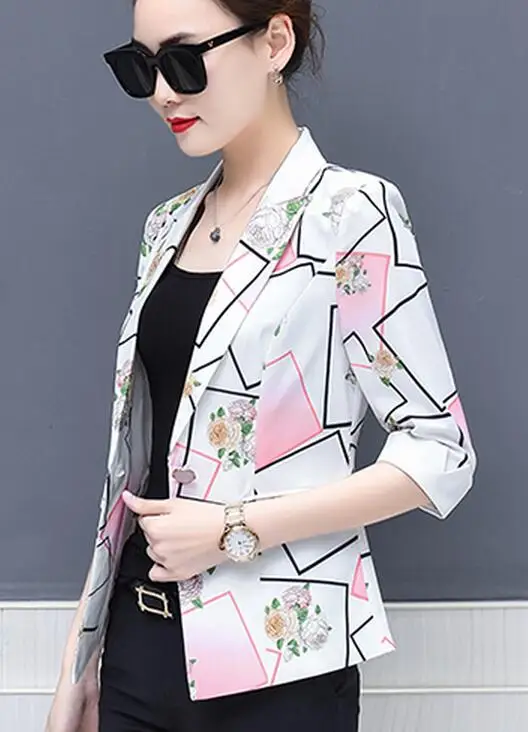 High Quality 2018 Autumn New Arrival Fashion Plus Size S-XXXXL OL Style Flower Printed Half Sleeve Woman Business Suit Coat
High Quality 2018 Autumn New Arrival Fashion Plus Size S-XXXXL OL Style Flower Printed Half Sleeve Woman Business Suit Coat