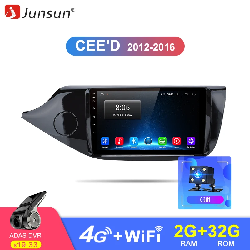 Junsun V1 2G+32G Android 9.0 DSP Car Radio Multimedia Video Player Navigation GPS For KIA Cee'd CEED JD 2012-2016 2 din no dvd
Junsun V1 2G+32G Android 9.0 DSP Car Radio Multimedia Video Player Navigation GPS For KIA Cee'd CEED JD 2012-2016 2 din no dvd