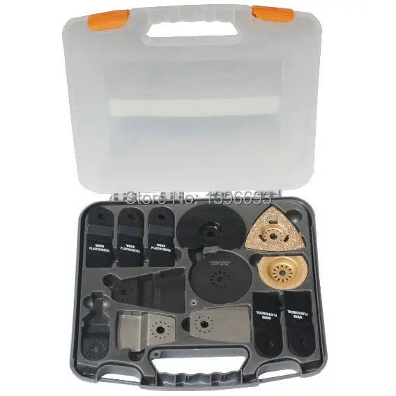 13pcs oscillating blade SET, Accessories for multi-oscillating tool,renovator saw blade,Plastic case, Free Shipping!
13pcs oscillating blade SET, Accessories for multi-oscillating tool,renovator saw blade,Plastic case, Free Shipping!