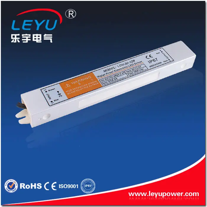 30W 12V 24V Led Waterproof Switching Power Supply Comply To IP67 Standard
