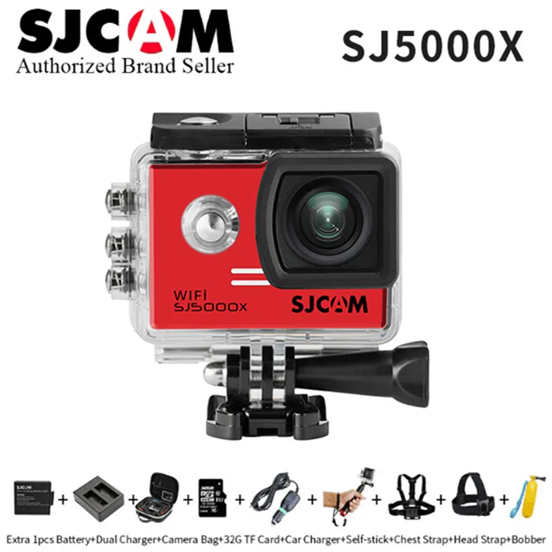 

Original SJCAM SJ5000X Elite WiFi 4K 24fps 2K30fps Gyro Sports DV 2.0 LCD NTK96660 Diving 30m Waterproof Action helmet Camera