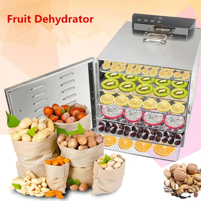 Commercial 360W Food Dehydrator 6 Layers Fruit Drying Machine Vegetable Dryer Stainless Steel Food Air Dryer With Timing
Commercial 360W Food Dehydrator 6 Layers Fruit Drying Machine Vegetable Dryer Stainless Steel Food Air Dryer With Timing
