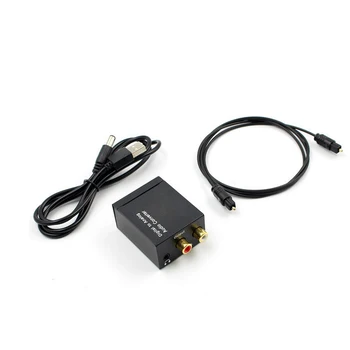 New Digital to Analog Audio Converter Adapter Digital Adaptador Optic Coaxial RCA Fiber to analog audio converter
New Digital to Analog Audio Converter Adapter Digital Adaptador Optic Coaxial RCA Fiber to analog audio converter