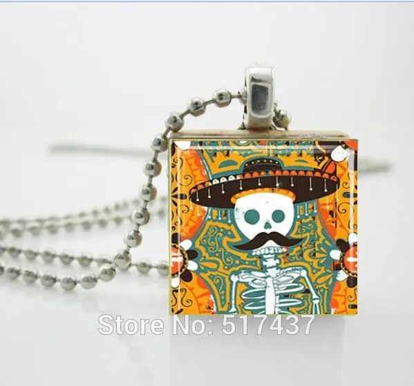Sugar Skull Necklace Sugar Skull with Mustache Mexican Day of the Dead Jewelry Scrabble Tile Pendant ,Scrabble Jewery
Sugar Skull Necklace Sugar Skull with Mustache Mexican Day of the Dead Jewelry Scrabble Tile Pendant ,Scrabble Jewery