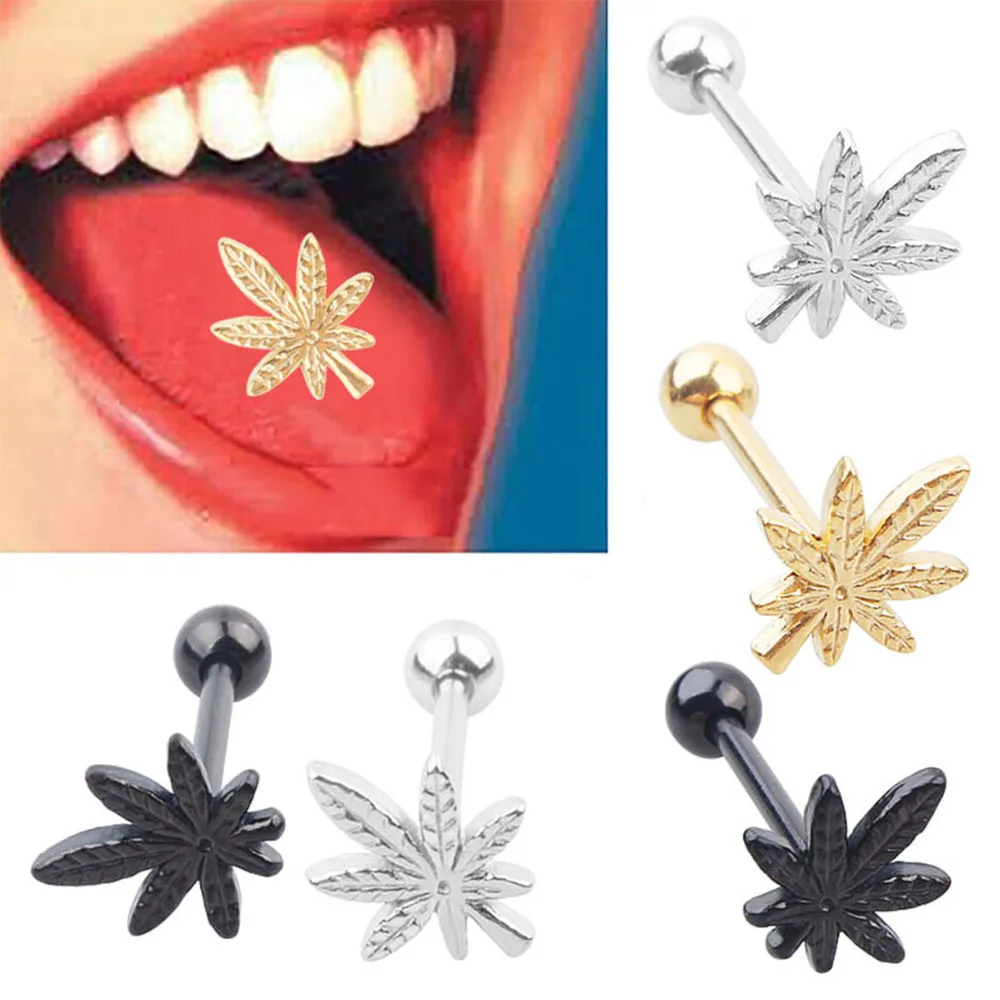 3pcs/lot Fashion Body Jewelry Piercing Shellhard Vintage Surgical Steel Rude Middle Flip-off Leaf Weed Tongue Ring Bar Stud
3pcs/lot Fashion Body Jewelry Piercing Shellhard Vintage Surgical Steel Rude Middle Flip-off Leaf Weed Tongue Ring Bar Stud