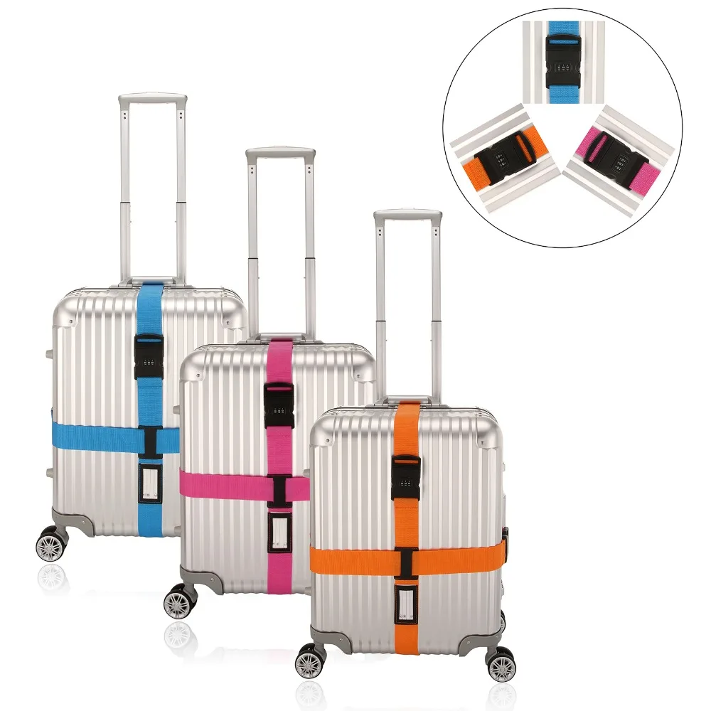 Top Quality Adjustable Luggage belt For Suitcase with 3 Digits Password Lock Cross Luggage Strap Belt Suitcase Packing Tape
Top Quality Adjustable Luggage belt For Suitcase with 3 Digits Password Lock Cross Luggage Strap Belt Suitcase Packing Tape