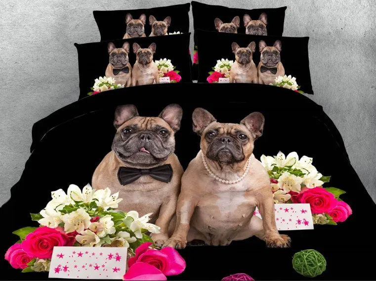 Pugs Bedding sets Luxury 3D Dog Comforter California King Queen size full twin quilt duvet cover bed in a bag sheet linen 5PCS
Pugs Bedding sets Luxury 3D Dog Comforter California King Queen size full twin quilt duvet cover bed in a bag sheet linen 5PCS