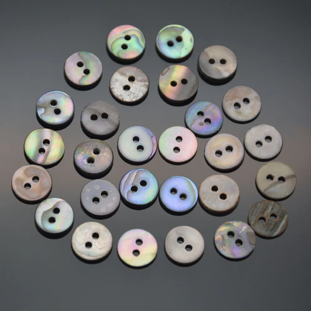Shell Button 10mm natural river shell 50pcs/pack China Buttons Wholesale classic black color two holes button
Shell Button 10mm natural river shell 50pcs/pack China Buttons Wholesale classic black color two holes button