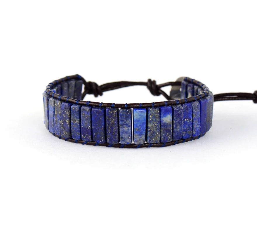 High End Square Shape Lapis Lazuli Single Leather Wrap Bracelets Vintage Weaving Beaded Cuff Bracelet Dropshipping
High End Square Shape Lapis Lazuli Single Leather Wrap Bracelets Vintage Weaving Beaded Cuff Bracelet Dropshipping