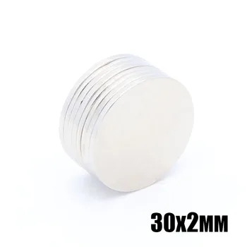 10pcs 30x2 mm Neodymium magnet 30x2 mm Rare Earth small Strong Round permanent 30*2 mm NdFeB nickle magnetic sheet Not Rust
10pcs 30x2 mm Neodymium magnet 30x2 mm Rare Earth small Strong Round permanent 30*2 mm NdFeB nickle magnetic sheet Not Rust