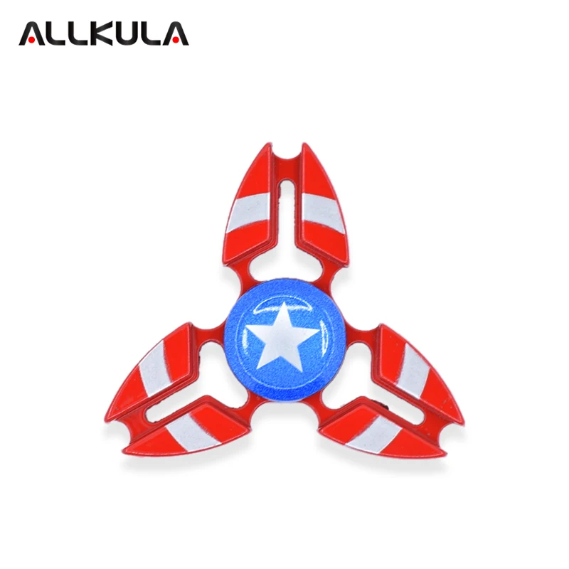 

New 5 Colors Styles Captain America Spider Man Iron Man Hulk Batman Fidget Spinner Hand Spinner For Autism And ADHD