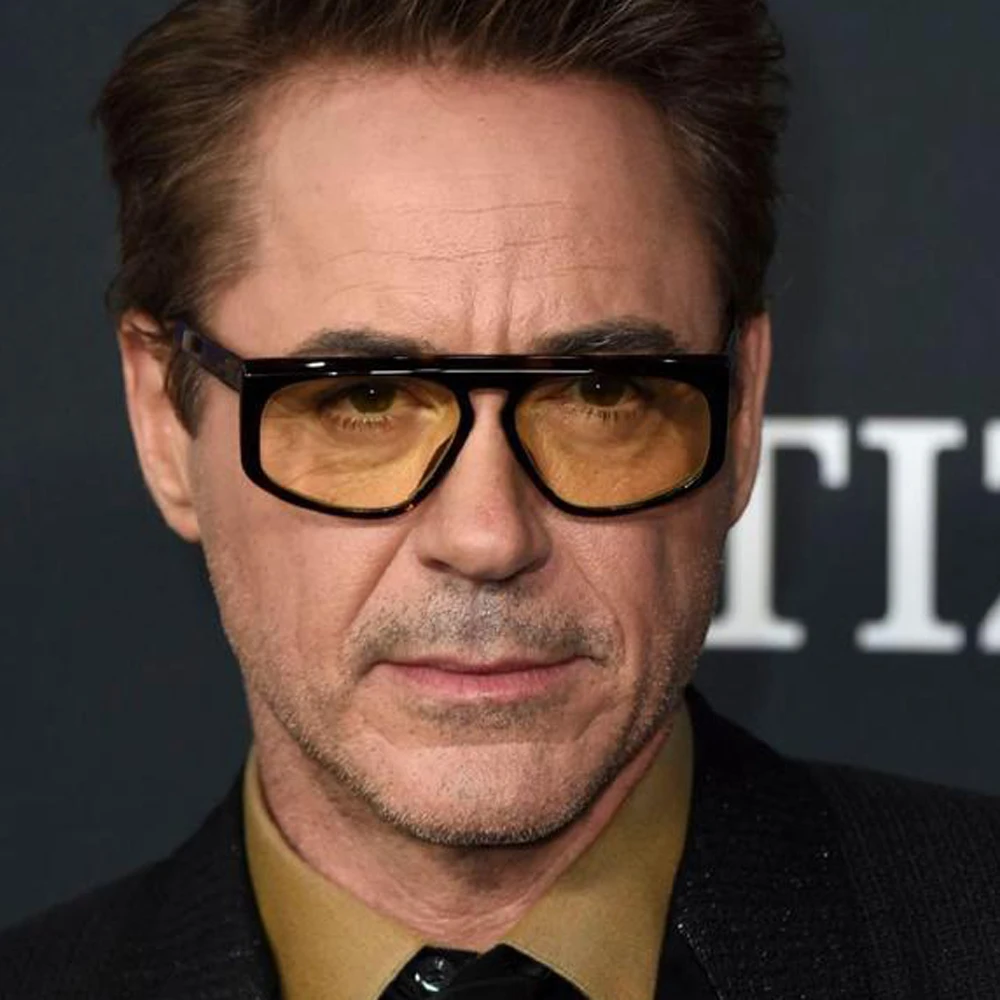 Iron Man Robert Downey Sunglasses light color sunlens Fashion Retro flexible Men Brand Designer handmade Acetate Frame Eyewear
Iron Man Robert Downey Sunglasses light color sunlens Fashion Retro flexible Men Brand Designer handmade Acetate Frame Eyewear
